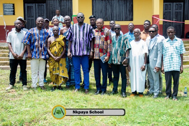 NKWANTA SOUTH MP AND MCE COMMISSION AND HAND OVER NKPAYA SCHOOL BLOCK AND KECHEIBI SCHOOL RECEIVES MAJOR FACELIFT FOLLOWING COMMUNITY APPEAL.